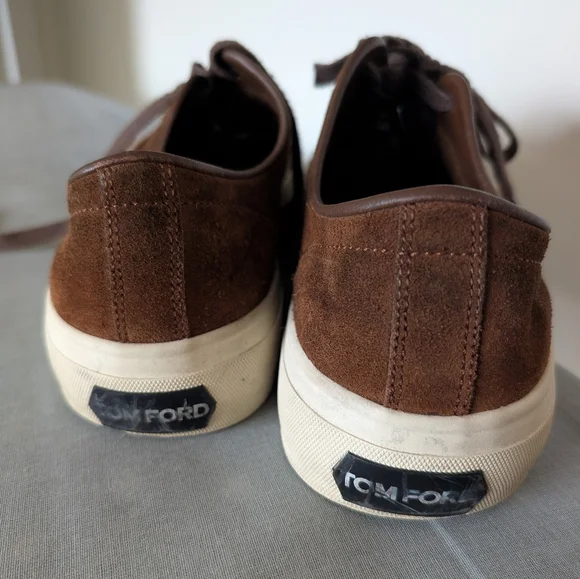 Tom Ford Cambridge Chocolate Full Suede Sneakers